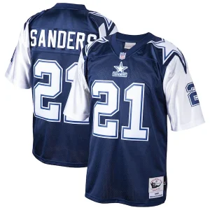 Deion Sanders Dallas Cowboys 1995 Authentic Jersey - Navy