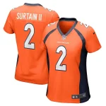 Patrick Surtain II Denver Broncos Nike Women's Game Jersey - Orange/Navy