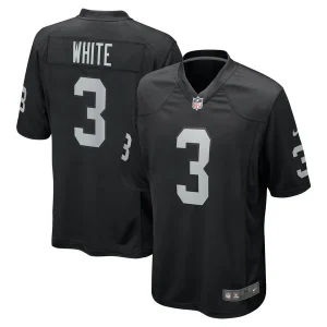 Zamir White Las Vegas Raiders Nike Team Game Jersey - Black