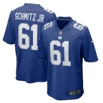 John Michael Schmitz Jr. New York Giants Nike Team Game Jersey - Royal