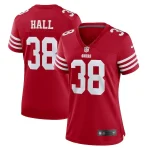 Kemon Hall San Francisco 49ers Nike Women's Team Game Jersey - Scarlet