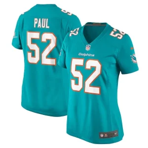 Patrick Paul Miami Dolphins Nike Women's Game Jersey - Aqua