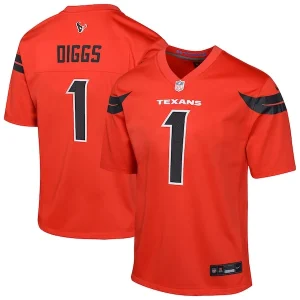 Stefon Diggs Houston Texans Nike Youth Alternate Player Game Jersey - Red