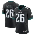 Saquon Barkley Philadelphia Eagles Nike Alternate Game Jersey - Black/Green/Kelly Green/White