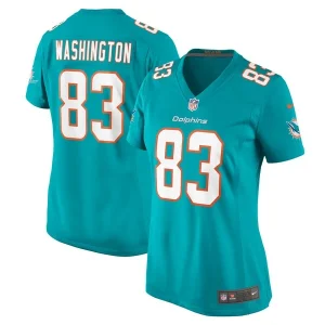 Malik Washington Miami Dolphins Nike Women's Game Jersey - Aqua