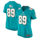 Julian Hill Miami Dolphins Nike Women's Game Jersey - Aqua