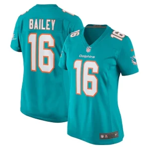 Jake Bailey Miami Dolphins Nike Women's Game Player Jersey - Aqua