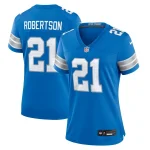 Amik Robertson Detroit Lions Nike Women's Team Game Jersey - Blue