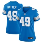 Hogan Hatten Detroit Lions Nike Women's Game Jersey - Blue