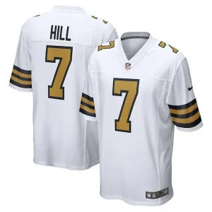 Taysom Hill New Orleans Saints Nike Alternate Game Jersey - White/Black