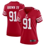 Earnest Brown IV San Francisco 49ers Nike Women's Team Game Jersey - Scarlet