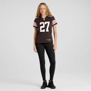 D'Onta Foreman Cleveland Browns Nike Women's Game Jersey - Brown