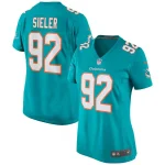 Zach Sieler Miami Dolphins Nike Women's Game Jersey - Aqua