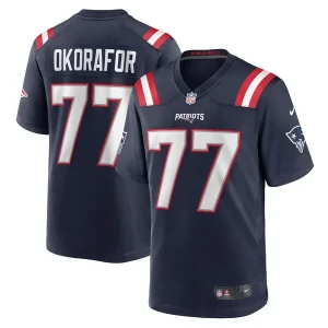 Chukwuma Okorafor New England Patriots Nike Game Jersey - Navy