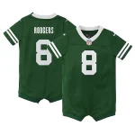 Aaron Rodgers New York Jets Nike Newborn & Infant Game Romper Jersey - Legacy Green