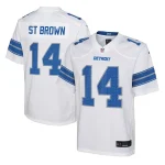 Amon-Ra St. Brown Detroit Lions Nike Youth Player Game Jersey - White