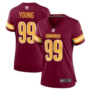 Chase Young Washington Commanders Nike Women's Player Jersey - Burgundy/Black/White
