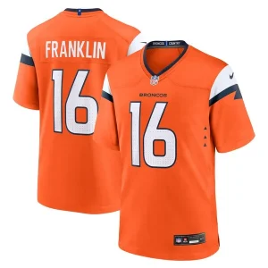 Troy Franklin Denver Broncos Nike Team Game Jersey - Orange