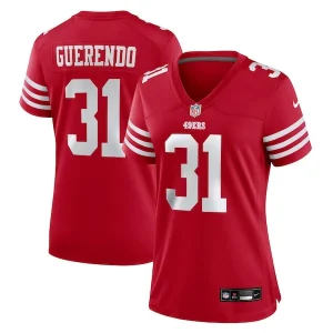 Isaac Guerendo San Francisco 49ers Nike Women's Game Jersey - Scarlet