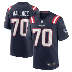 Caedan Wallace New England Patriots Nike Game Jersey - Navy