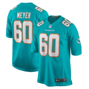 Andrew Meyer Miami Dolphins Nike Game Jersey - Aqua