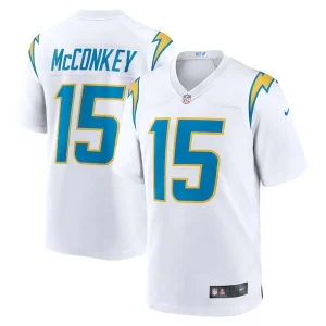 Ladd McConkey Los Angeles Chargers Nike Game Jersey - White/Navy/Royal