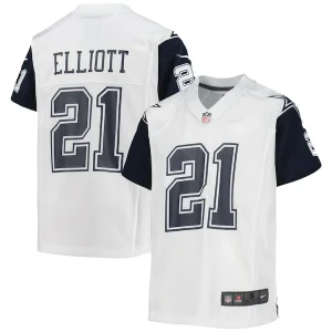 Ezekiel Elliott Dallas Cowboys Nike Youth Alternate Game Jersey - White