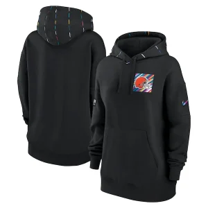 Cleveland Browns Nike Women's 2023 NFL Crucial Catch Club Pullover Hoodie - Black