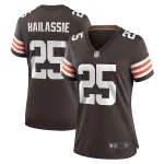 Kahlef Hailassie Cleveland Browns Nike Women's Team Game Jersey - Brown