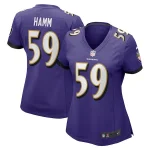 Malik Hamm Baltimore Ravens Nike Women's Game Jersey - Purple