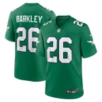 Saquon Barkley Philadelphia Eagles Nike Alternate Game Jersey - Kelly Green/Black/Green/White