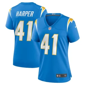 Thomas Harper Los Angeles Chargers Nike Women's Team Game Jersey - Powder Blue