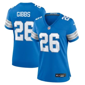 Jahmyr Gibbs Detroit Lions Nike Women's Game Jersey - Blue