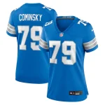 John Cominsky Detroit Lions Nike Women's Team Game Jersey - Blue