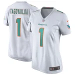 Tua Tagovailoa Miami Dolphins Nike Women's Game Jersey - White/Aqua