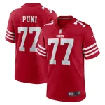 Dominick Puni San Francisco 49ers Nike Team Game Jersey - Scarlet