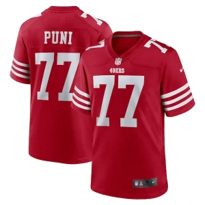 Dominick Puni San Francisco 49ers Nike Team Game Jersey - Scarlet