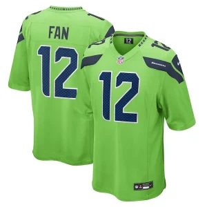 12th Fan Seattle Seahawks Nike Game Jersey - Neon Green