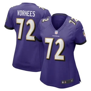 Andrew Vorhees Baltimore Ravens Nike Women's Game Jersey - Purple