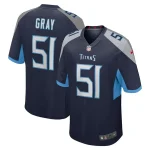 Cedric Gray Tennessee Titans Nike Game Jersey - Navy
