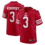 Mitch Wishnowsky San Francisco 49ers Nike Game Jersey - Scarlet