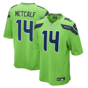 DK Metcalf Seattle Seahawks Nike Game Jersey - Neon Green