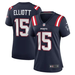 Ezekiel Elliott New England Patriots Nike Women's Game Player Jersey - Navy/Red/White