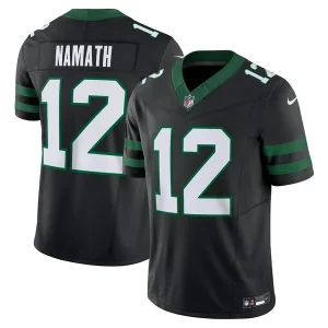 Joe Namath New York Jets Nike Alternate Vapor F.U.S.E. Limited Jersey - Legacy Black/White