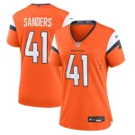 Drew Sanders Denver Broncos Nike Women's Team Game Jersey - Orange