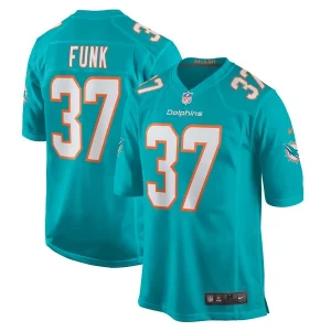 Jake Funk Miami Dolphins Nike Game Jersey - Aqua