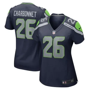Zach Charbonnet Seattle Seahawks Nike Women's Game Jersey - College Navy