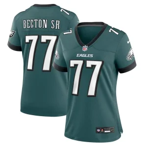 Mekhi Becton Sr. Philadelphia Eagles Nike Women's Game Jersey - Midnight Green