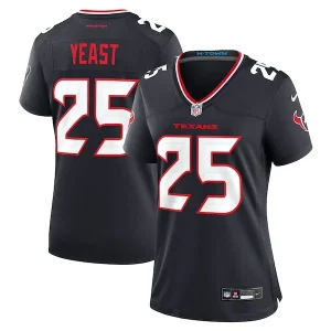 Russ Yeast Houston Texans Nike Women's Team Game Jersey - Navy