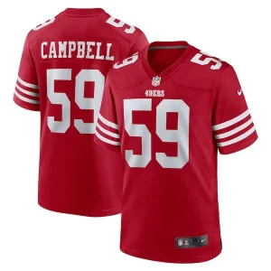 De'Vondre Campbell San Francisco 49ers Nike Team Game Jersey - Scarlet